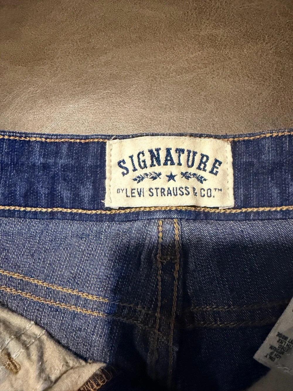 Signature by Levi Strauss Classic Blue Denim Shorts